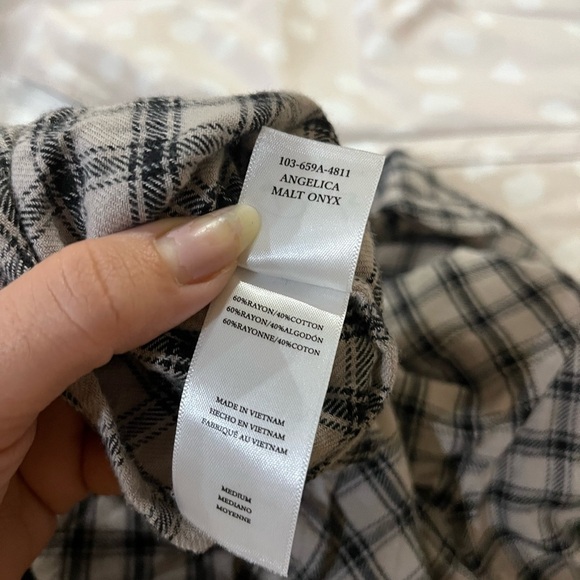 Rails Angelica Shirt Malt Onyx flannel button down - Picture 9 of 14